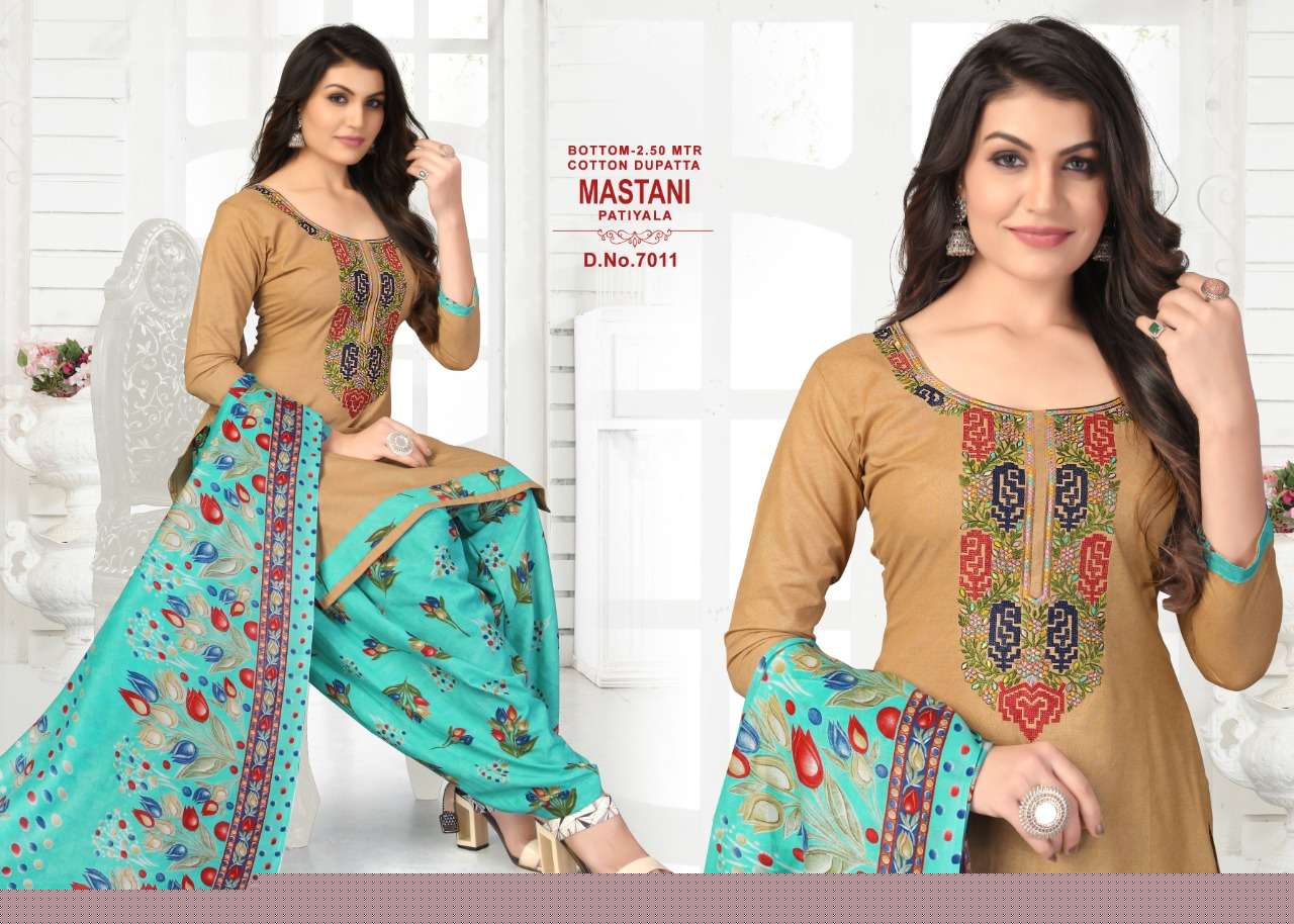 MASTANI VOL-7 BY JK COTTON CLUB 7001 TO 7012 SERIES BEAUTIFUL SUITS COLORFUL STYLISH FANCY CASUAL WEAR & ETHNIC WEAR HEAVY COTTON DRESSES AT WHOLESALE PRICE
