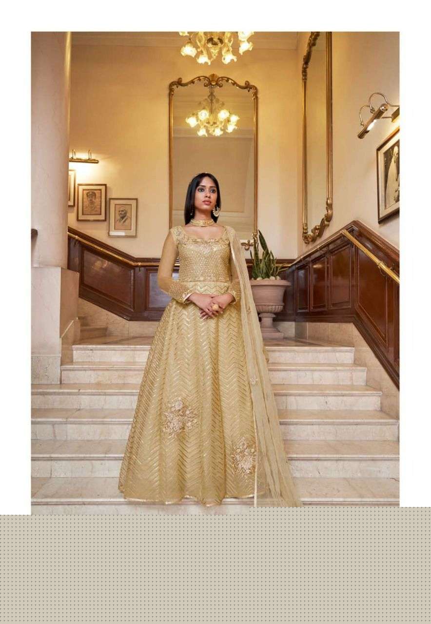 SABHYATA BY BELA FASHION 3007 TO 3012 SERIES BEAUTIFUL ANARKALI SUITS COLORFUL STYLISH FANCY CASUAL WEAR & ETHNIC WEAR NET EMBROIDERED DRESSES AT WHOLESALE PRICE
