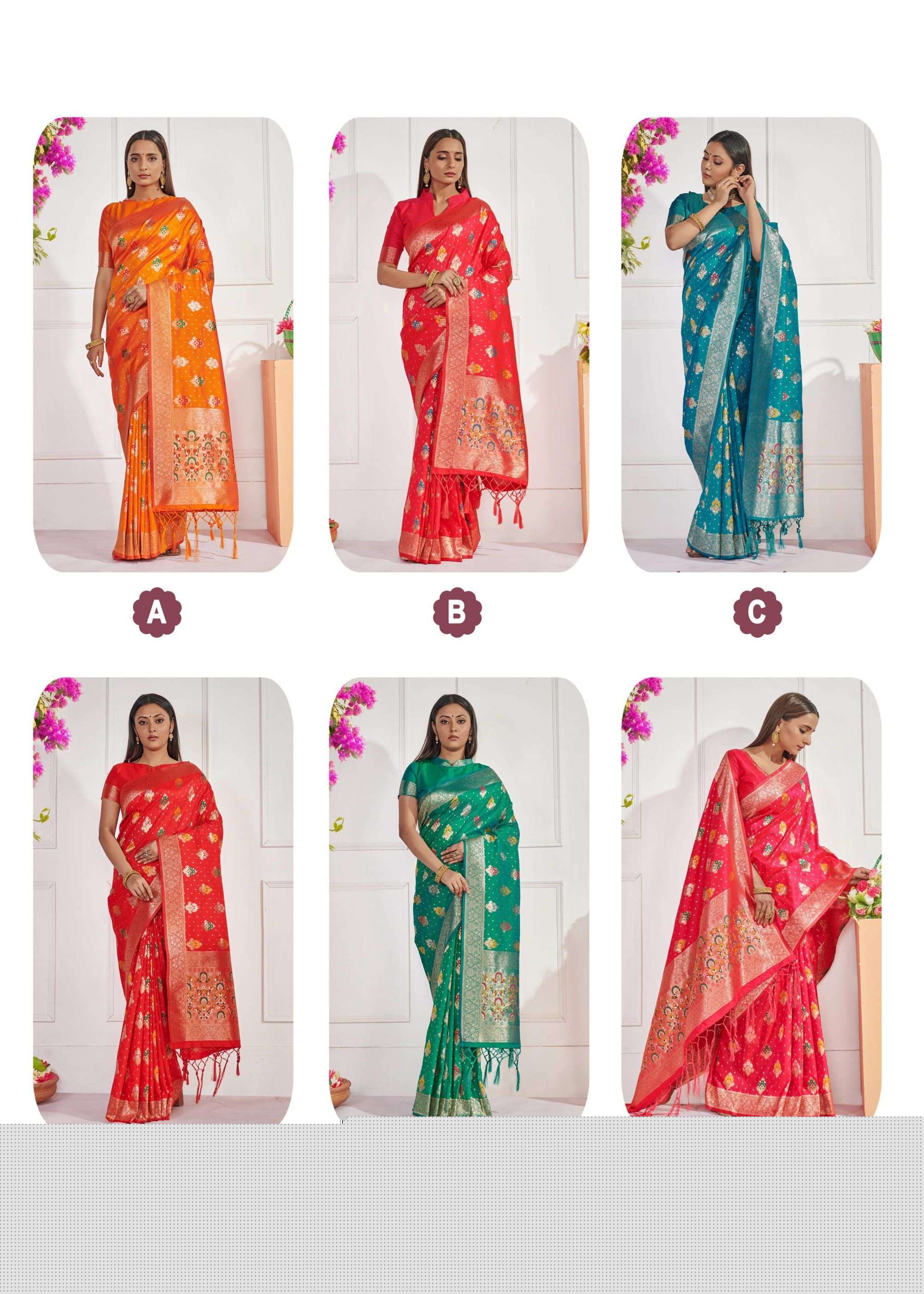 RAJYOG SILK BY SHANGRILA A TO F SERIES INDIAN TRADITIONAL WEAR COLLECTION BEAUTIFUL STYLISH FANCY COLORFUL PARTY WEAR & OCCASIONAL WEAR SOFT SILK SAREES AT WHOLESALE PRICE
