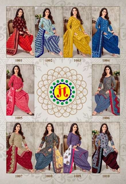 ANUPAMA BY JT 1001 TO 1010 SERIES BEAUTIFUL SUITS COLORFUL STYLISH FANCY CASUAL WEAR & ETHNIC WEAR COTTON PRINT DRESSES AT WHOLESALE PRICE