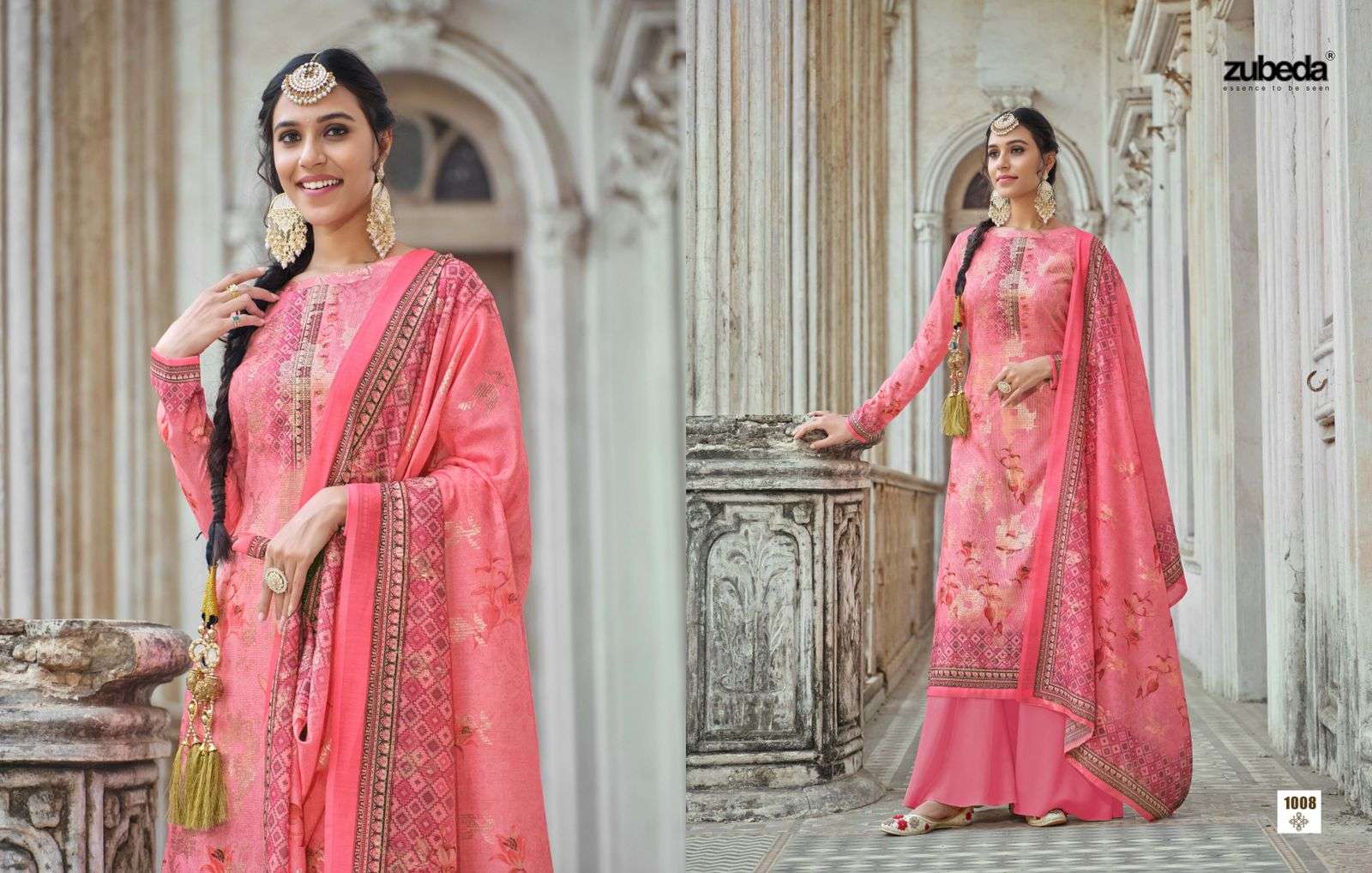 MANPREET BY ZUBEDA 1001 TO 1008 SERIES BEAUTIFUL STYLISH SHARARA SUITS FANCY COLORFUL CASUAL WEAR & ETHNIC WEAR & READY TO WEAR MUSLIN DIGITAL PRINT DRESSES AT WHOLESALE PRICE