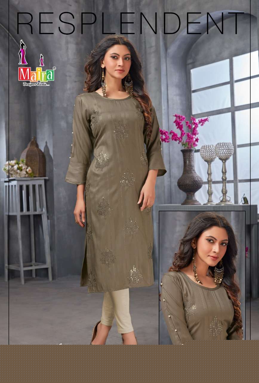 TITLEE VOL-4 BY MAIRA 4001 TO 4008 SERIES DESIGNER STYLISH FANCY COLORFUL BEAUTIFUL PARTY WEAR & ETHNIC WEAR COLLECTION HEAVY RAYON EMBROIDERY KURTIS AT WHOLESALE PRICE