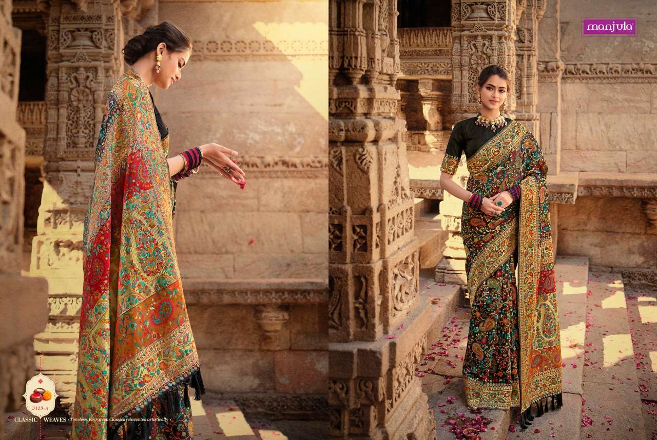 AARADHYA VOL-2 BY MANJULA INDIAN TRADITIONAL WEAR COLLECTION BEAUTIFUL STYLISH FANCY COLORFUL PARTY WEAR & OCCASIONAL WEAR SILK SAREES AT WHOLESALE PRICE