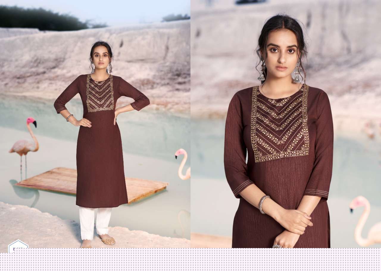 Shahi By Kalaroop 12925 To 12932 Series Designer Stylish Fancy Colorful Beautiful Party Wear & Ethnic Wear Collection Rayon Embroidery Kurtis At Wholesale Price
