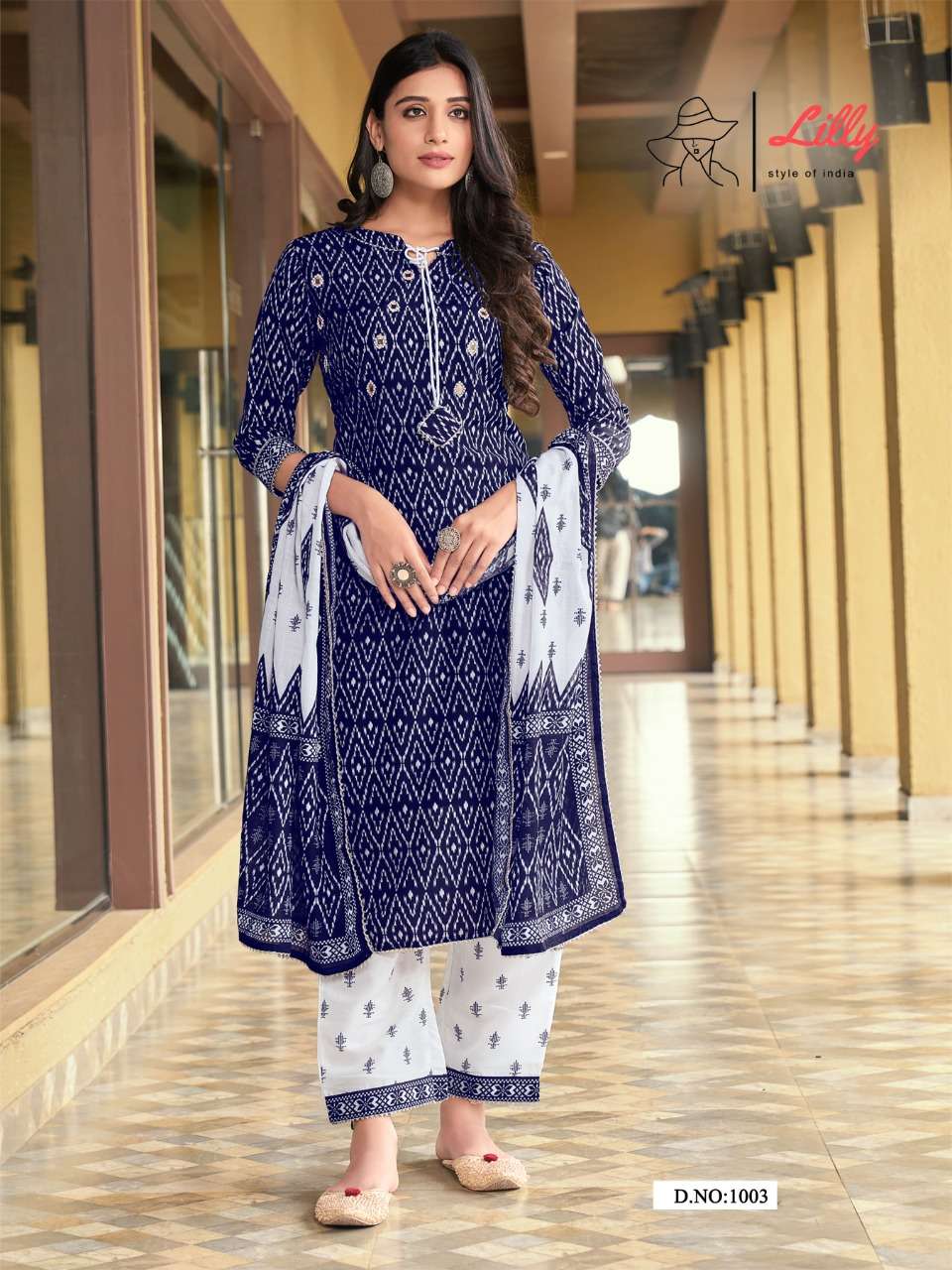 PUSHPA BY LILLY 1001 TO 1005 SERIES BEAUTIFUL SUITS COLORFUL STYLISH FANCY CASUAL WEAR & ETHNIC WEAR LINEN COTTON SLUB DIGITAL PRINT DRESSES AT WHOLESALE PRICE