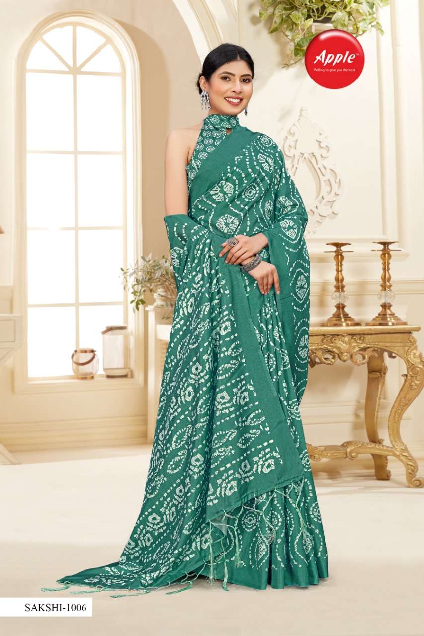 SAKSHI VOL-10 BY APPLE 1001 TO 1008 SERIES INDIAN TRADITIONAL WEAR COLLECTION BEAUTIFUL STYLISH FANCY COLORFUL PARTY WEAR & OCCASIONAL WEAR MANIPURI SAREES AT WHOLESALE PRICE
