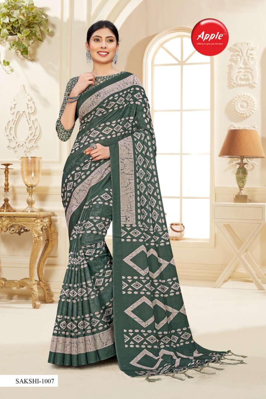 SAKSHI VOL-10 BY APPLE 1001 TO 1008 SERIES INDIAN TRADITIONAL WEAR COLLECTION BEAUTIFUL STYLISH FANCY COLORFUL PARTY WEAR & OCCASIONAL WEAR MANIPURI SAREES AT WHOLESALE PRICE