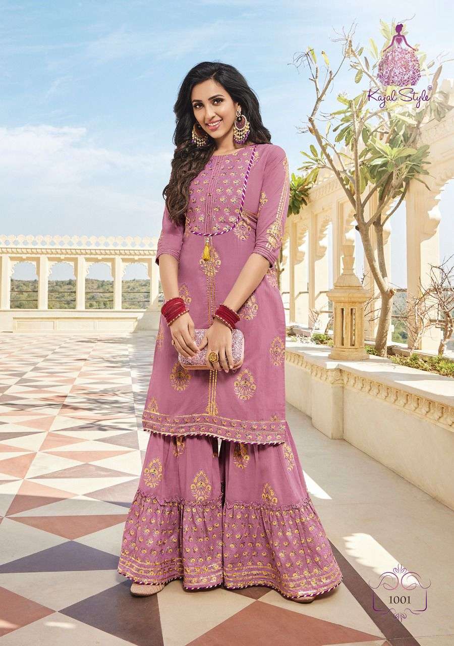 ELIZA BY KAJAL STYLE 1001 TO 1008 SERIES DESIGNER STYLISH FANCY COLORFUL BEAUTIFUL PARTY WEAR & ETHNIC WEAR COLLECTION HEAVY COTTON KURTIS WITH BOTTOM AT WHOLESALE PRICE