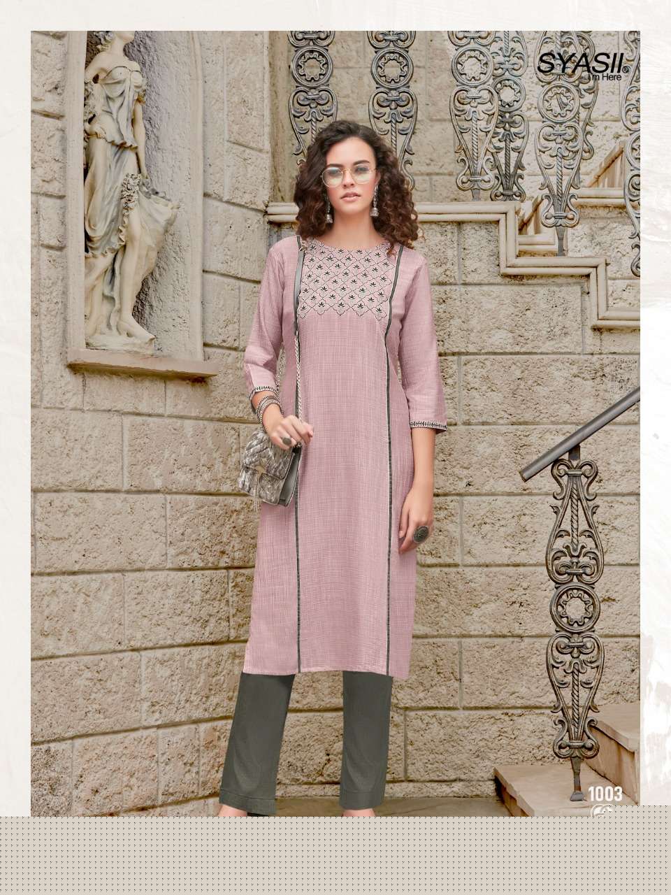 UNIQUE BY SYASII 1001 TO 1004 SERIES DESIGNER STYLISH FANCY COLORFUL BEAUTIFUL PARTY WEAR & ETHNIC WEAR COLLECTION VISCOSE EMBROIDERY KURTIS AT WHOLESALE PRICE