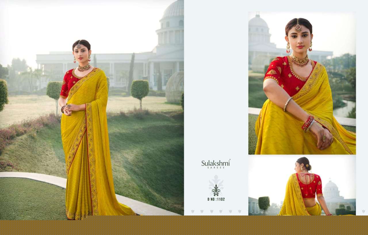 DEVIKA VOL-2 BY SULAKSHMI 1101 TO 1111 SERIES INDIAN TRADITIONAL WEAR COLLECTION BEAUTIFUL STYLISH FANCY COLORFUL PARTY WEAR & OCCASIONAL WEAR FANCY SAREES AT WHOLESALE PRICE