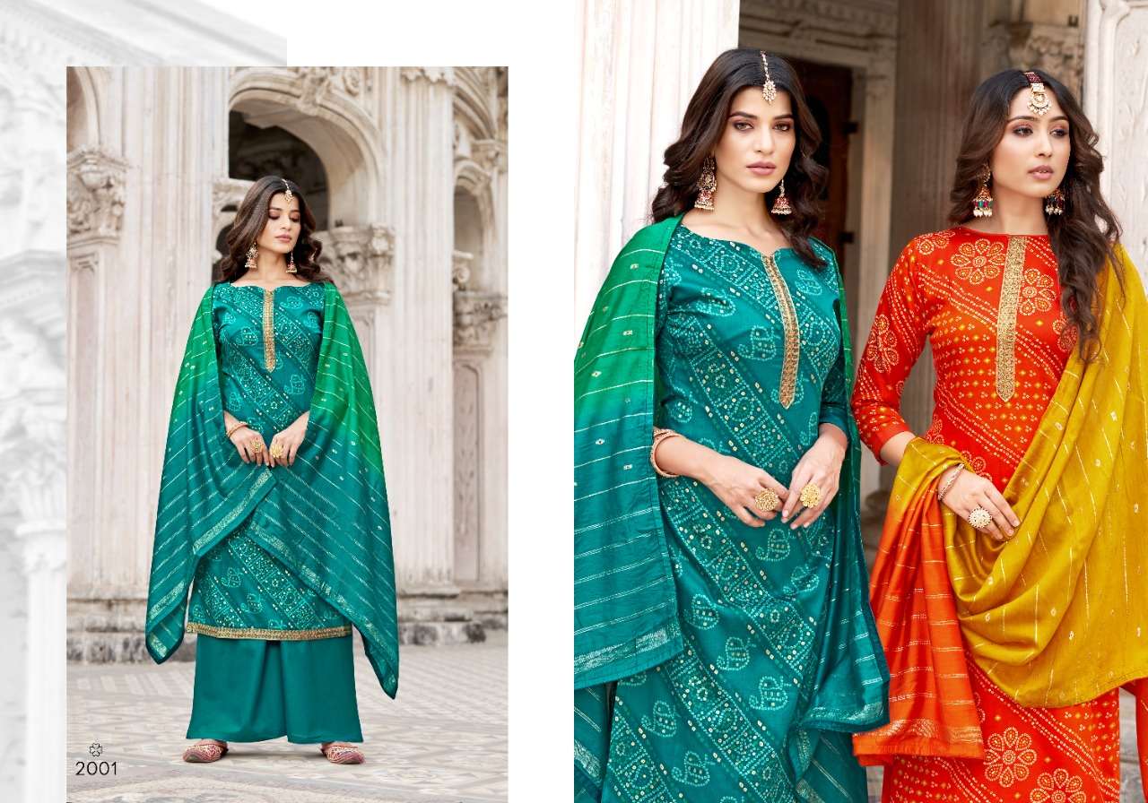 LASHKARA VOL-2 BY SWEETY FASHION 2001 TO 2008 SERIES BEAUTIFUL SUITS COLORFUL STYLISH FANCY CASUAL WEAR & ETHNIC WEAR PURE JAM SILK PRINT DRESSES AT WHOLESALE PRICE