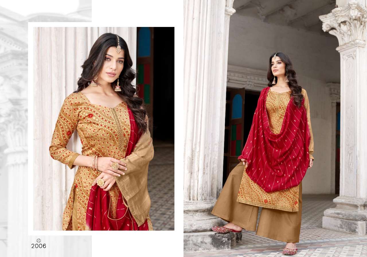 LASHKARA VOL-2 BY SWEETY FASHION 2001 TO 2008 SERIES BEAUTIFUL SUITS COLORFUL STYLISH FANCY CASUAL WEAR & ETHNIC WEAR PURE JAM SILK PRINT DRESSES AT WHOLESALE PRICE
