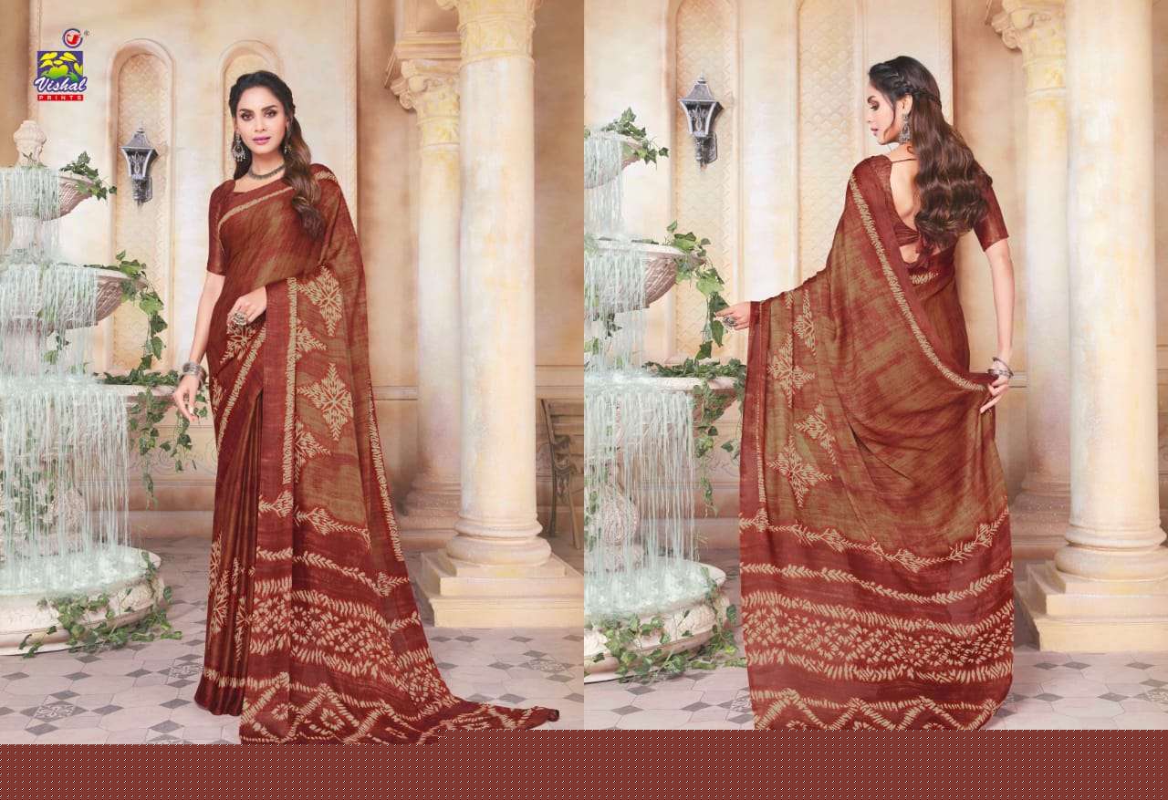 SHANAYA BY VISHAL PRINTS 40086 TO 40097 SERIES INDIAN TRADITIONAL WEAR COLLECTION BEAUTIFUL STYLISH FANCY COLORFUL PARTY WEAR & OCCASIONAL WEAR MOSS SAREES AT WHOLESALE PRICE
