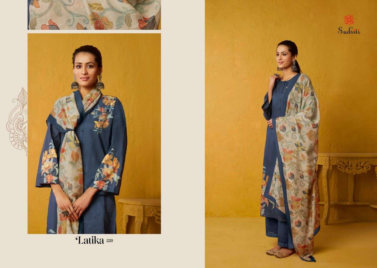 LATIKA BY SUDRITI BEAUTIFUL SUITS COLORFUL STYLISH FANCY CASUAL WEAR & ETHNIC WEAR PURE COTTON DIGITAL PRINT DRESSES AT WHOLESALE PRICE