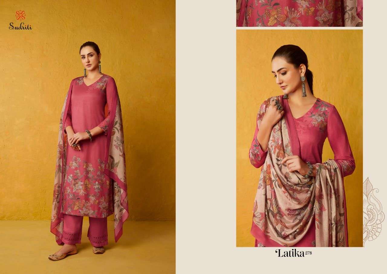 LATIKA BY SUDRITI BEAUTIFUL SUITS COLORFUL STYLISH FANCY CASUAL WEAR & ETHNIC WEAR PURE COTTON DIGITAL PRINT DRESSES AT WHOLESALE PRICE
