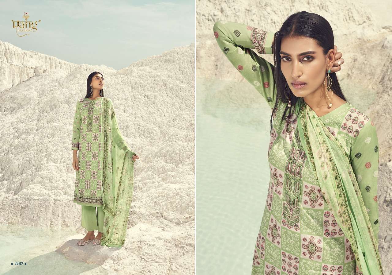 WHITE PEARL BY RANG FASHION 1101 TO 1108 SERIES BEAUTIFUL SUITS COLORFUL STYLISH FANCY CASUAL WEAR & ETHNIC WEAR PURE LAWN COTTON DIGITAL PRINT DRESSES AT WHOLESALE PRICE