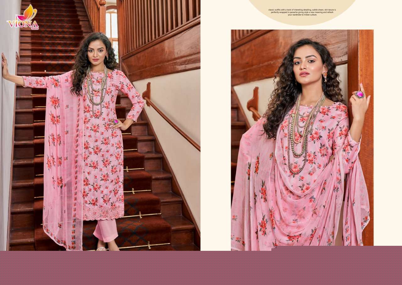 ANVI BY VIONA SUITS 1001 TO 1008 SERIES BEAUTIFUL SUITS COLORFUL STYLISH FANCY CASUAL WEAR & ETHNIC WEAR PURE COTTON PRINT DRESSES AT WHOLESALE PRICE