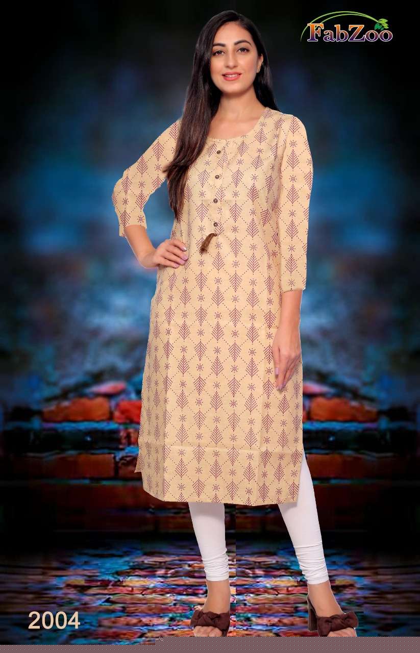 CHERRY BY FAB ZOO 2001 TO 2007 SERIES DESIGNER STYLISH FANCY COLORFUL BEAUTIFUL PARTY WEAR & ETHNIC WEAR COLLECTION COTTON PRINT KURTIS AT WHOLESALE PRICE