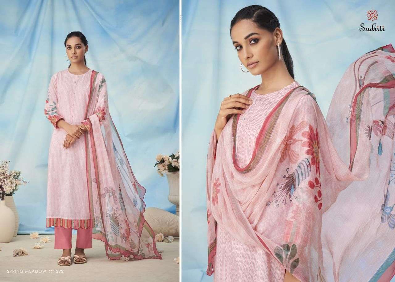 SPRING MEADOW BY SUDRITI BEAUTIFUL SUITS COLORFUL STYLISH FANCY CASUAL WEAR & ETHNIC WEAR PURE COTTON PRINT DRESSES AT WHOLESALE PRICE