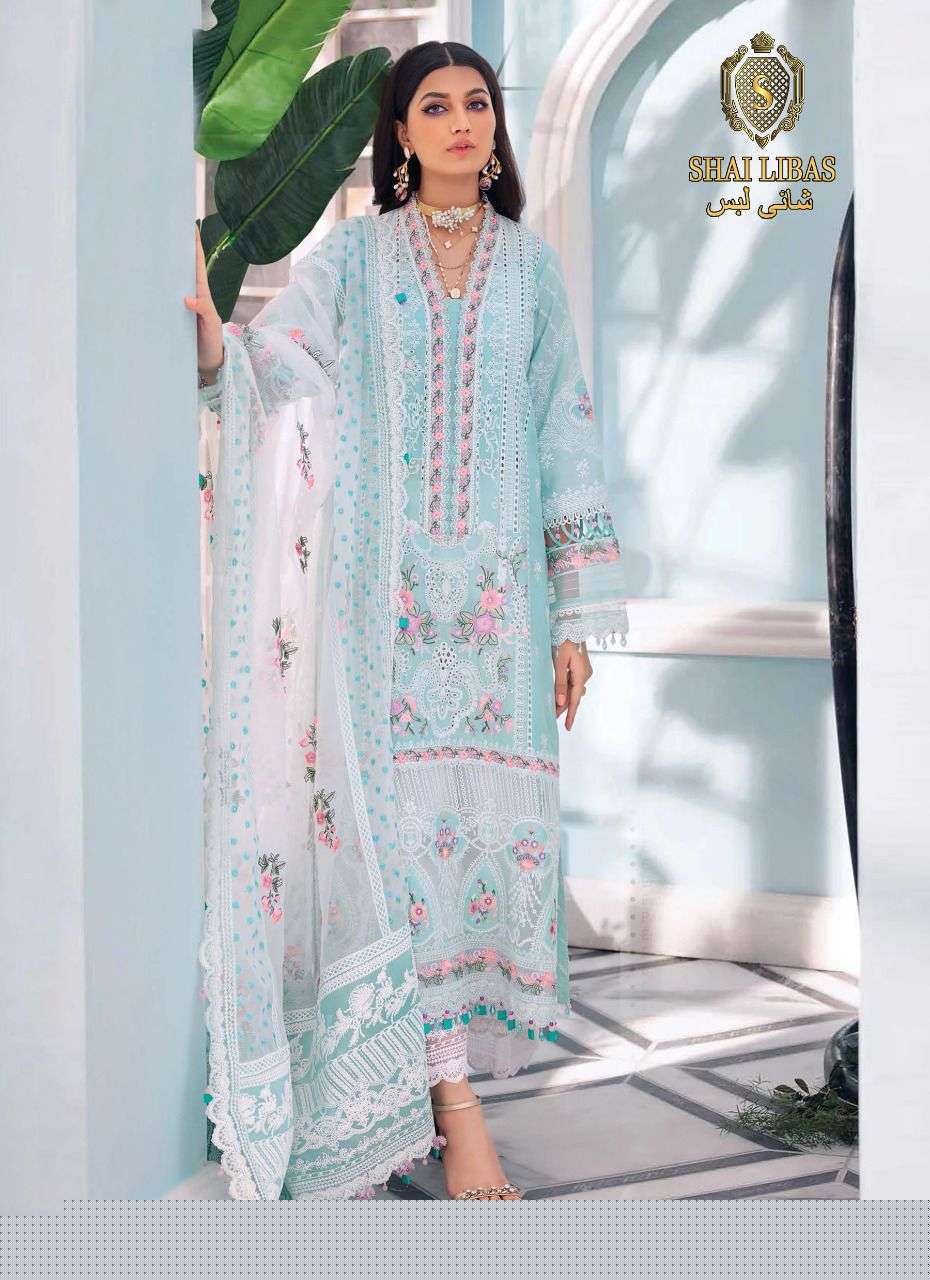ANAYA VOL-2 NX BY SHAI LIBAS 1001 TO 1004 SERIES BEAUTIFUL PAKISTANI SUITS COLORFUL STYLISH FANCY CASUAL WEAR & ETHNIC WEAR PURE CAMBRIC COTTON EMBROIDERED DRESSES AT WHOLESALE PRICE