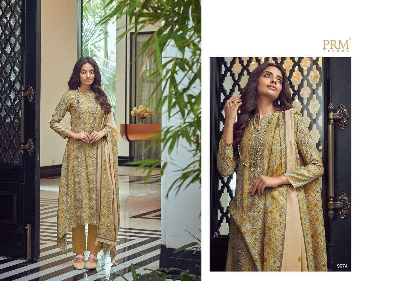 VOGUE VOL-5 BY PRM TRENDZ 9074 TO 9083 SERIES BEAUTIFUL SUITS COLORFUL STYLISH FANCY CASUAL WEAR & ETHNIC WEAR PURE VISCOSE MUSLIN DIGITAL PRINT DRESSES AT WHOLESALE PRICE