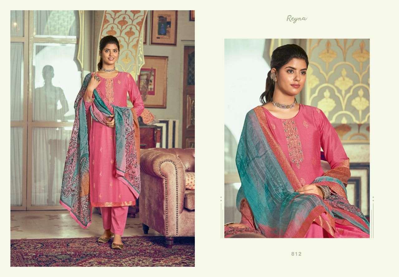 SERENA BY REYNA 811 TO 816 SERIES BEAUTIFUL SUITS COLORFUL STYLISH FANCY CASUAL WEAR & ETHNIC WEAR PURE SILK DRESSES AT WHOLESALE PRICE