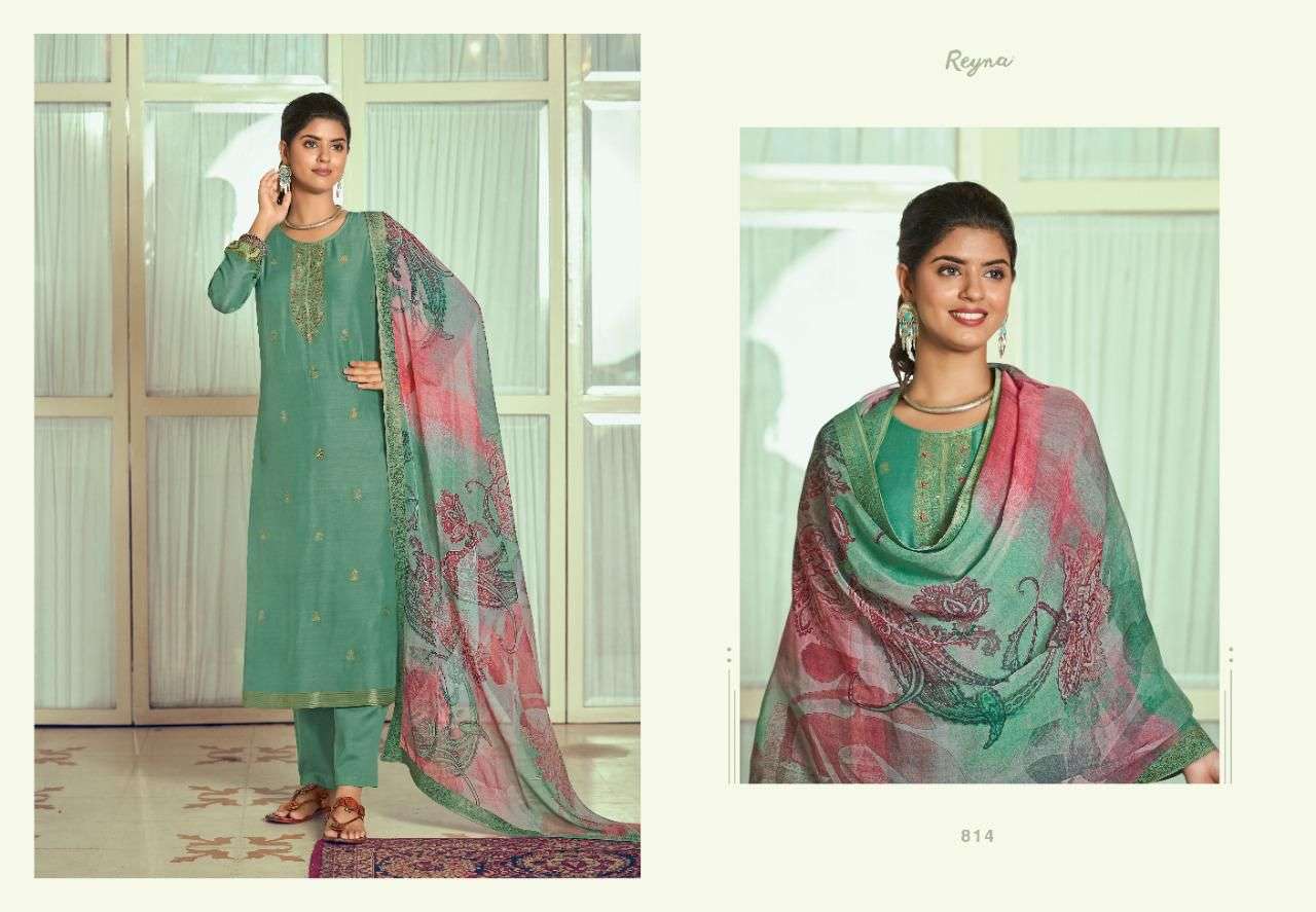 SERENA BY REYNA 811 TO 816 SERIES BEAUTIFUL SUITS COLORFUL STYLISH FANCY CASUAL WEAR & ETHNIC WEAR PURE SILK DRESSES AT WHOLESALE PRICE