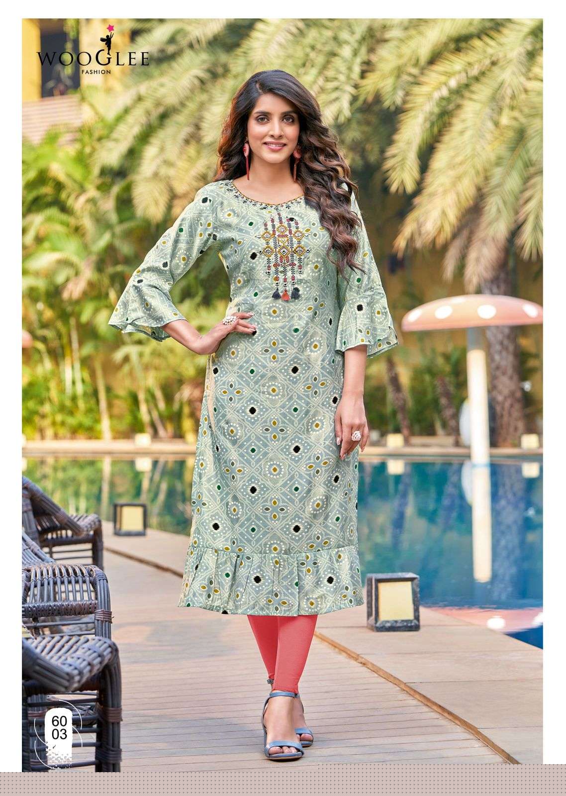 Tarang By Wooglee 6001 To 6006 Series Designer Collection Beautiful Stylish Fancy Colorful Party Wear & Occasional Wear Pure Rayon Kurtis At Wholesale Price