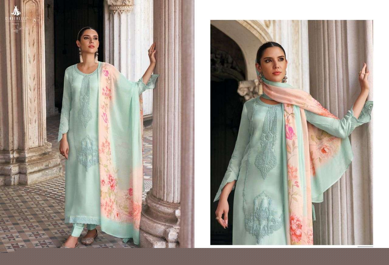 MUNTAZIR BY CINDERELLA 10168 TO 10175 SERIES BEAUTIFUL SUITS COLORFUL STYLISH FANCY CASUAL WEAR & ETHNIC WEAR PURE ORGANZA DRESSES AT WHOLESALE PRICE