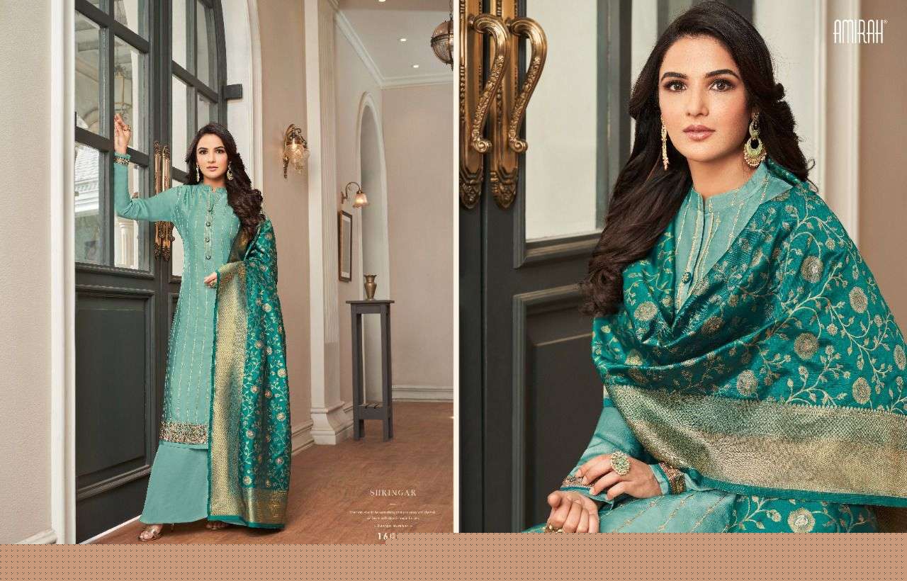 SHRINGAR BY AMIRAH 16051 TO 16056 SERIES BEAUTIFUL SUITS COLORFUL STYLISH FANCY CASUAL WEAR & ETHNIC WEAR SATIN SILK DRESSES AT WHOLESALE PRICE