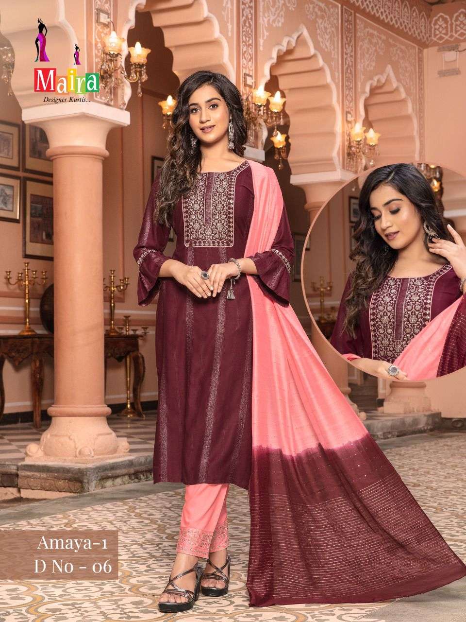 AMAYA VOL-1 BY MAIRA 01 TO 08 SERIES BEAUTIFUL SUITS COLORFUL STYLISH FANCY CASUAL WEAR & ETHNIC WEAR VISCOSE RAYON PRINT DRESSES AT WHOLESALE PRICE