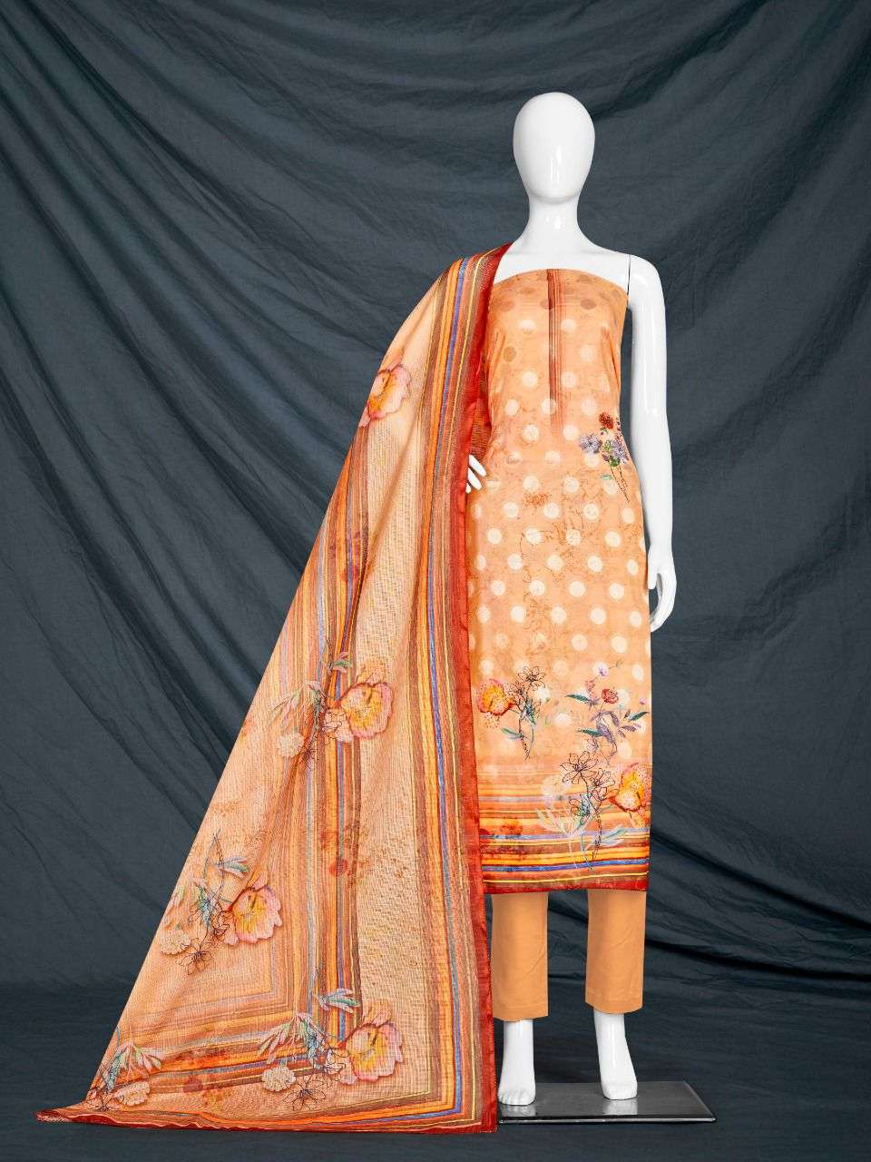 RAGINI 1909 BY BIPSON 01 TO 04 SERIES BEAUTIFUL SUITS COLORFUL STYLISH FANCY CASUAL WEAR & ETHNIC WEAR MUSLIN PRINT DRESSES AT WHOLESALE PRICE