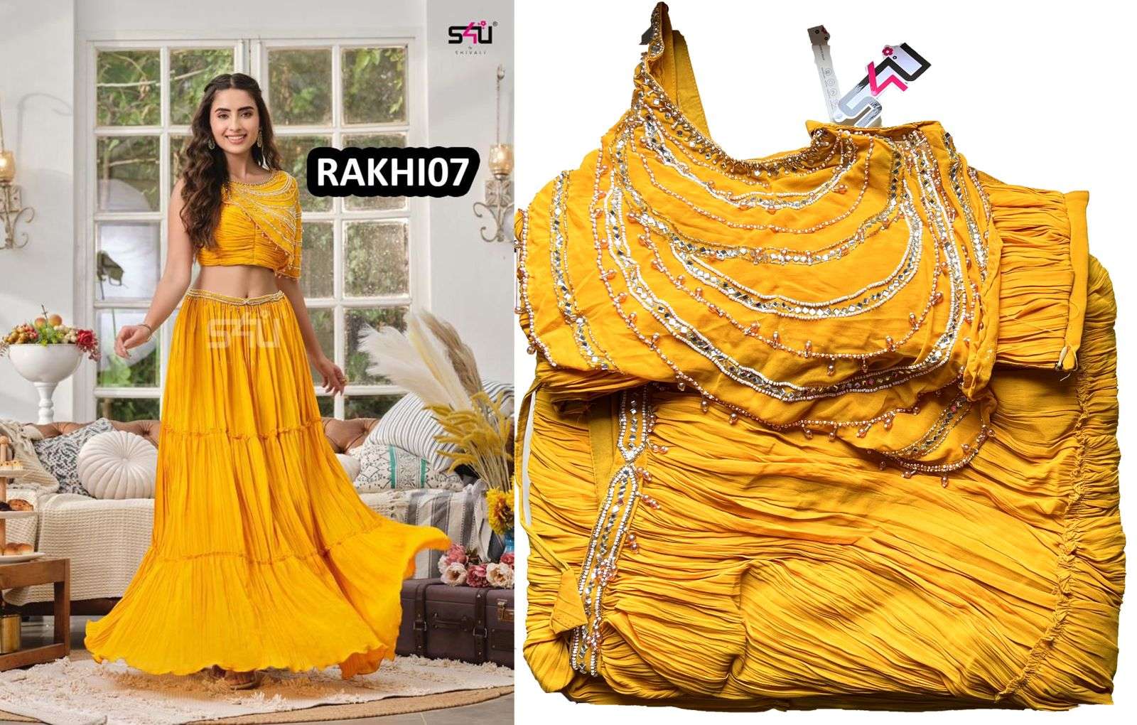 RAAKHI BY S4U FASHION DESIGNER STYLISH FANCY COLORFUL BEAUTIFUL PARTY WEAR & ETHNIC WEAR COLLECTION FANCY JUMPSUIT AT WHOLESALE PRICE