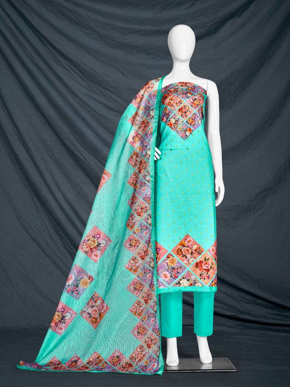 RAGINI 1907 BY BIPSON 01 TO 04 SERIES BEAUTIFUL SUITS COLORFUL STYLISH FANCY CASUAL WEAR & ETHNIC WEAR MUSLIN PRINT DRESSES AT WHOLESALE PRICE