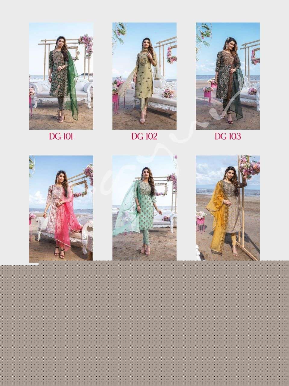 DREAM GIRL BY MAYUR 101 TO 106 SERIES BEAUTIFUL SUITS COLORFUL STYLISH FANCY CASUAL WEAR & ETHNIC WEAR MODAL PRINT DRESSES AT WHOLESALE PRICE