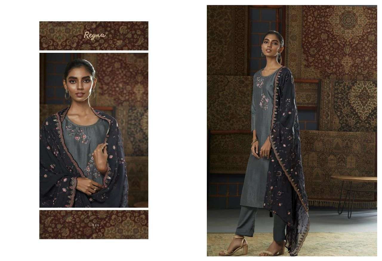 GUL BY REYNA 841 TO 847 BEAUTIFUL SUITS COLORFUL STYLISH FANCY CASUAL WEAR & ETHNIC WEAR BEMBERG SILK DRESSES AT WHOLESALE PRICE