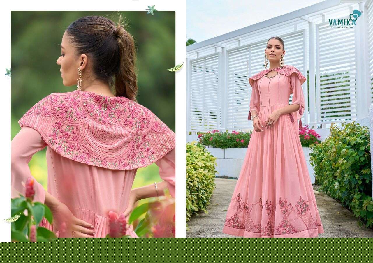 Sofiyan By Vamika 4001 To 4006 Series Beautiful Stylish Fancy Colorful Casual Wear & Ethnic Wear Heavy Georgette Gowns At Wholesale Price