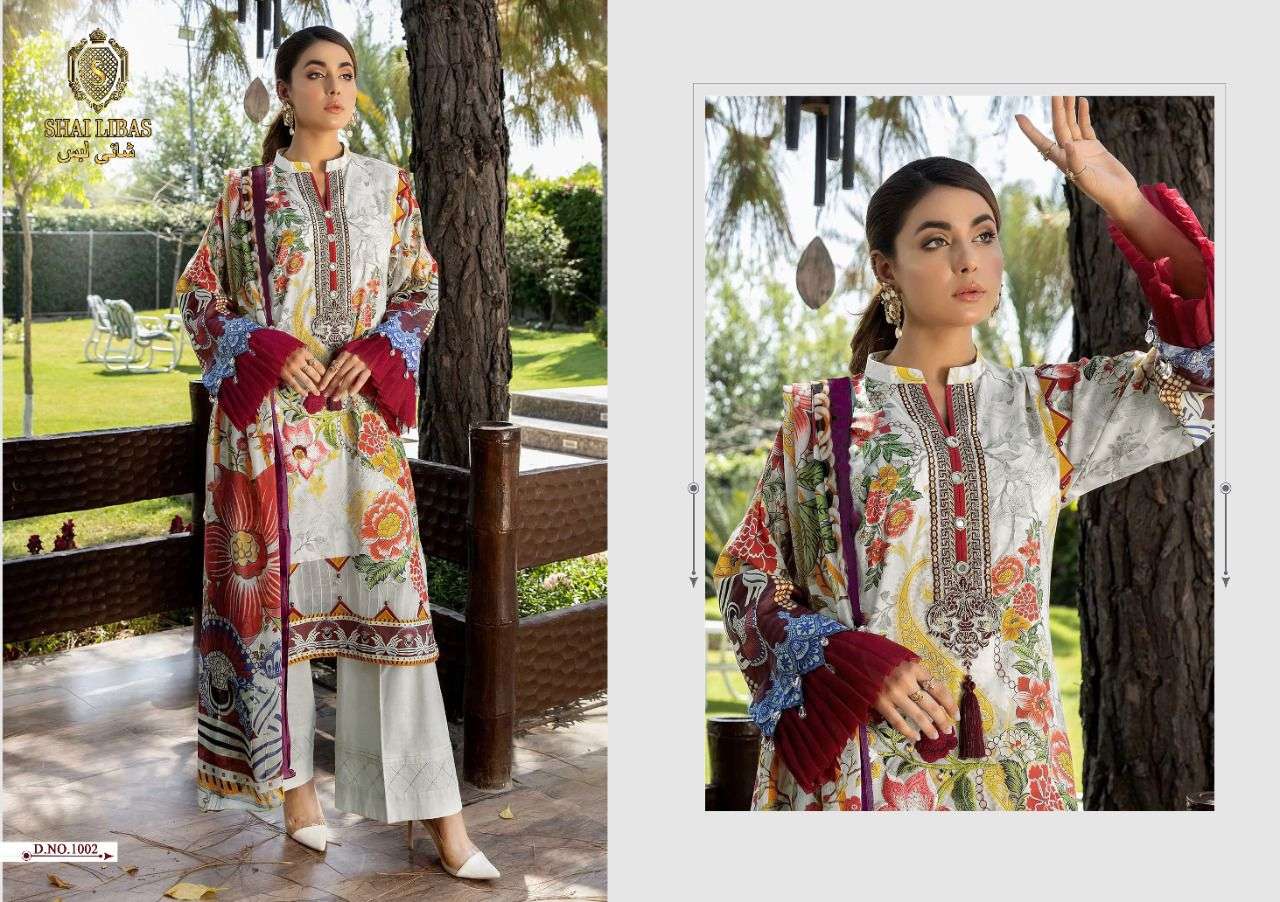 SUMMERS DREAM BY SHAI LIBAS 1001 TO 1005 SERIES BEAUTIFUL PAKISTANI SUITS COLORFUL STYLISH FANCY CASUAL WEAR & ETHNIC WEAR PURE CAMBRIC COTTON DIGITAL PRINT DRESSES AT WHOLESALE PRICE