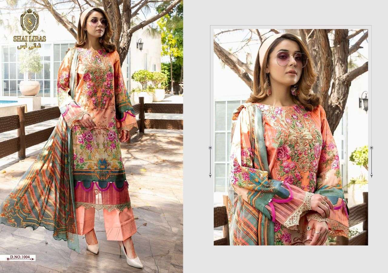 SUMMERS DREAM BY SHAI LIBAS 1001 TO 1005 SERIES BEAUTIFUL PAKISTANI SUITS COLORFUL STYLISH FANCY CASUAL WEAR & ETHNIC WEAR PURE CAMBRIC COTTON DIGITAL PRINT DRESSES AT WHOLESALE PRICE