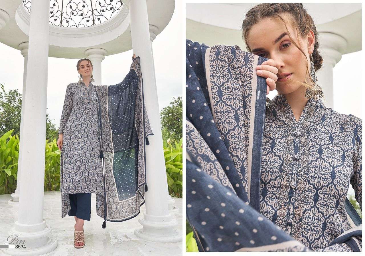 VOGUE VOL-6 BY PRM TRENDZ 3534 TO 3543 SERIES BEAUTIFUL SUITS COLORFUL STYLISH FANCY CASUAL WEAR & ETHNIC WEAR PURE PASHMINA PRINT DRESSES AT WHOLESALE PRICE