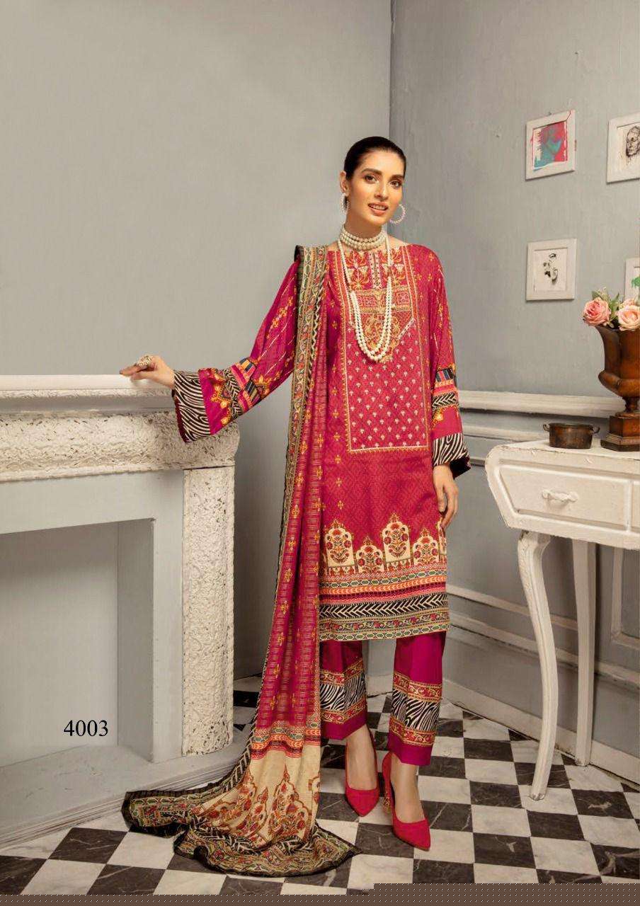 Mahnoor Vol-4 By Bin Saeed 4001 To 4008 Series Suits Beautiful Fancy Colorful Stylish Party Wear & Occasional Wear Pure Lawn Print Dresses At Wholesale Price