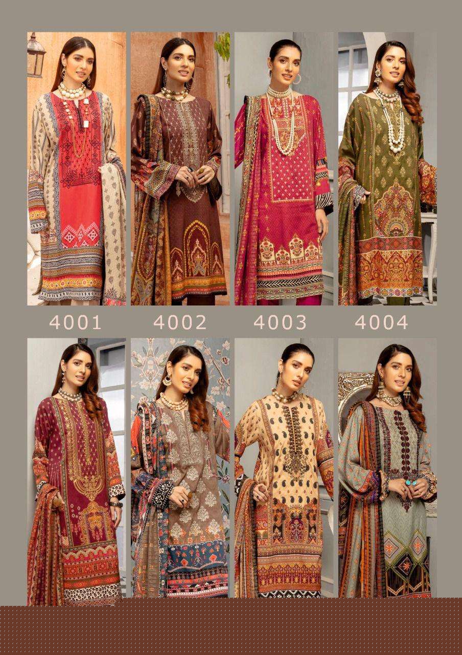 Mahnoor Vol-4 By Bin Saeed 4001 To 4008 Series Suits Beautiful Fancy Colorful Stylish Party Wear & Occasional Wear Pure Lawn Print Dresses At Wholesale Price