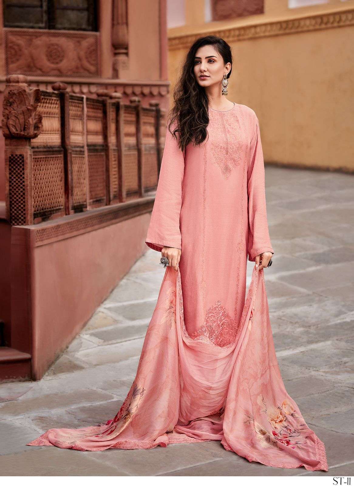 Serenity By Varsha 41 To 44 Series Beautiful Stylish Suits Fancy Colorful Casual Wear & Ethnic Wear & Ready To Wear Viscose Muslin Dresses At Wholesale Price