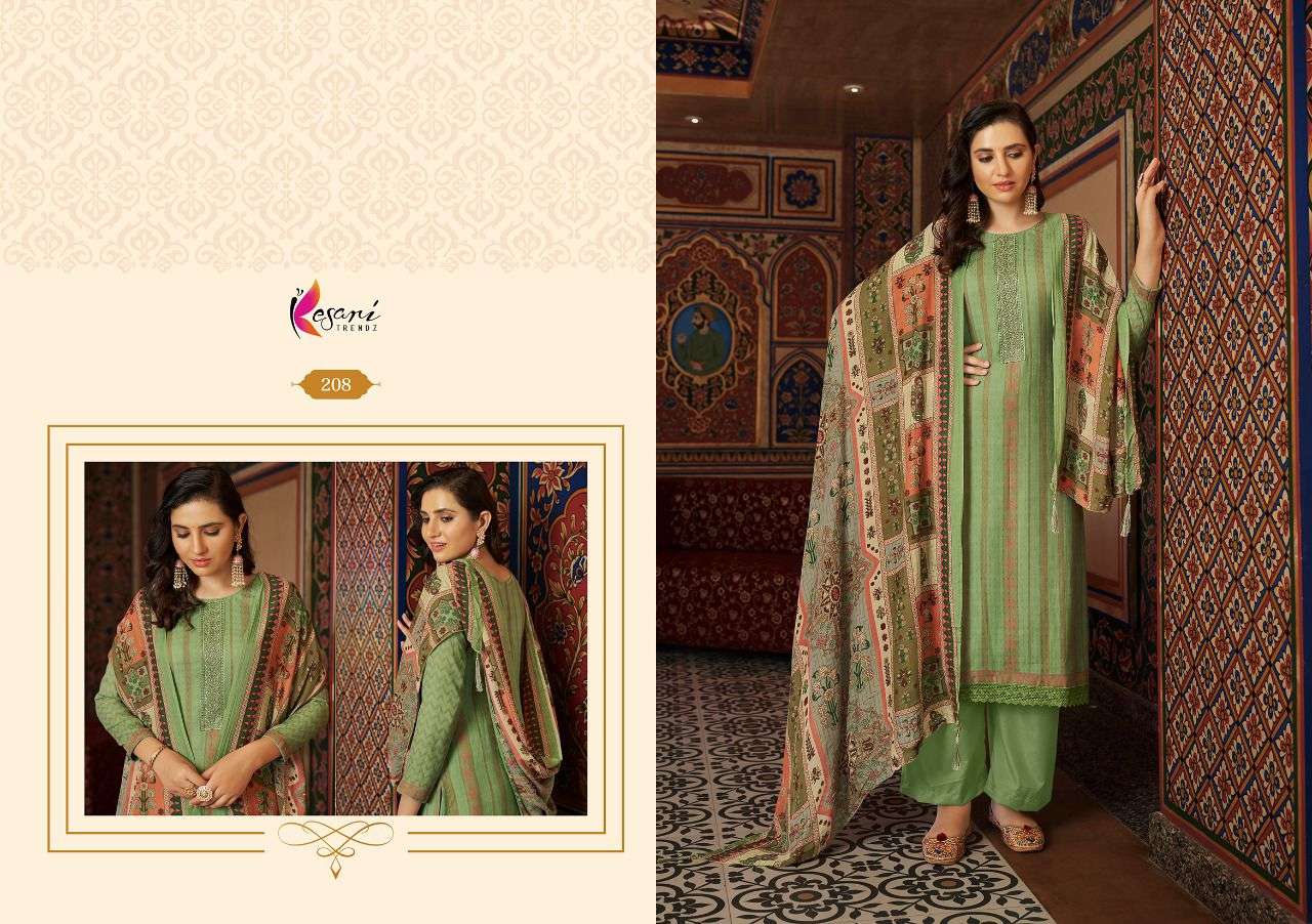 PAK LIBAS BY KESARI TRENDZ 201 TO 208 SERIES BEAUTIFUL SUITS COLORFUL STYLISH FANCY CASUAL WEAR & ETHNIC WEAR PASHMINA PRINT DRESSES AT WHOLESALE PRICE