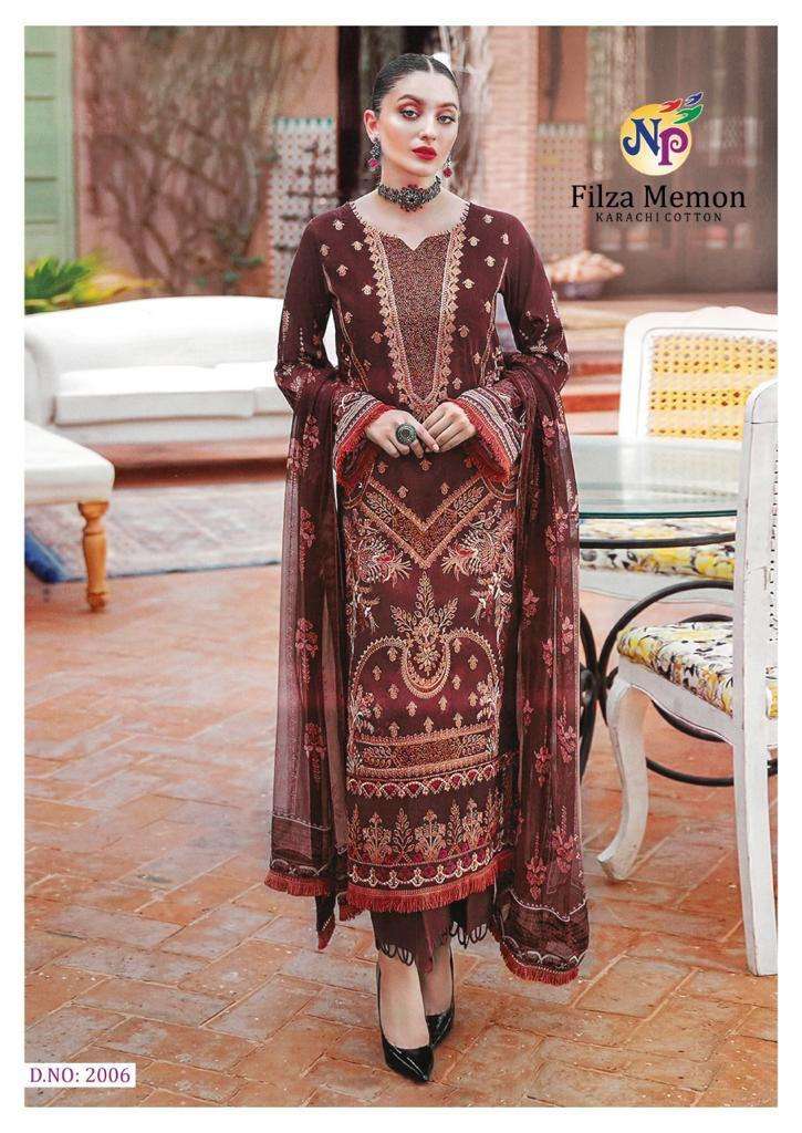 Filza Memon Vol-2 By Nand Gopal Prints 2001 To 2008 Series Beautiful Suits Stylish Fancy Colorful Party Wear & Occasional Wear Cotton Print Dresses At Wholesale Price