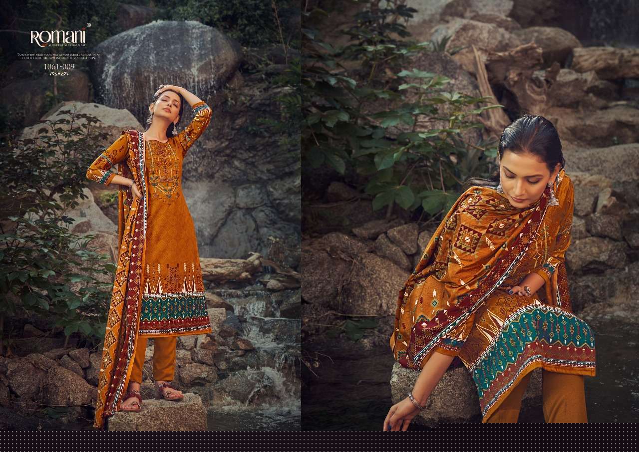 Maria B By Romani 1061-001 To 1061-010 Series Designer Festive Suits Beautiful Stylish Fancy Colorful Winter Wear & Ethnic Wear Collection Pure Pashmina Dresses At Wholesale Price