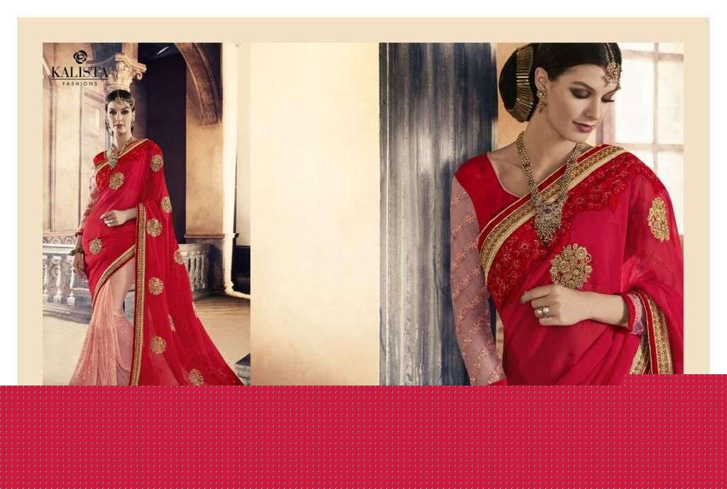 KALISTA SALE COLLECTION BY KALISTA FASHION INDIAN TRADITIONAL WEAR COLLECTION BEAUTIFUL STYLISH FANCY COLORFUL PARTY WEAR & OCCASIONAL WEAR FANCY SAREES AT WHOLESALE PRICE
