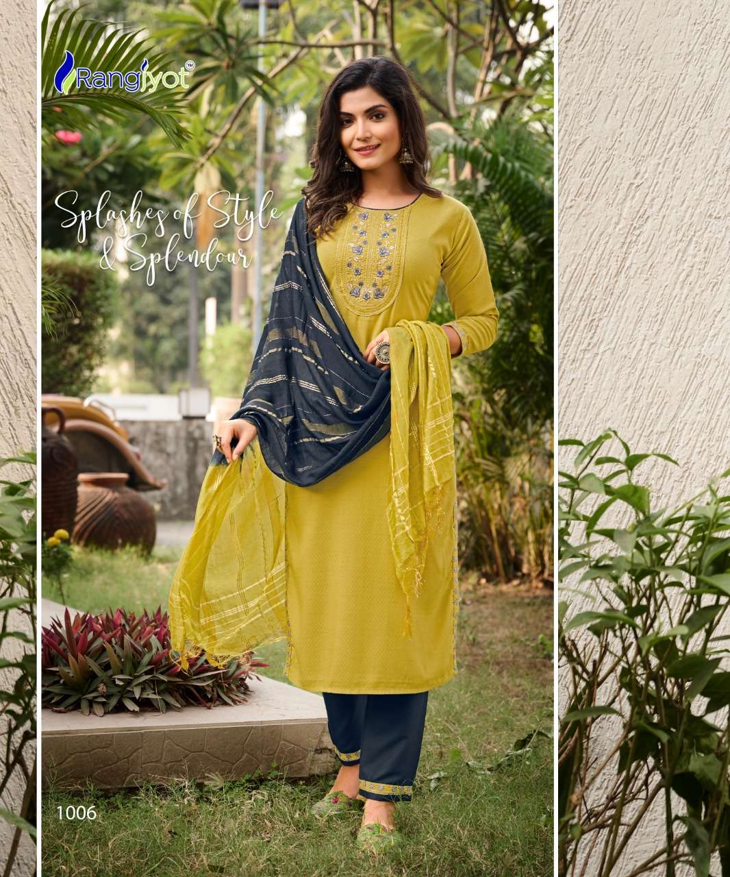 VEENA BY RANGJYOT FASHION 1001 TO 1008 SERIES SUITS BEAUTIFUL FANCY COLORFUL STYLISH PARTY WEAR & OCCASIONAL WEAR RAYON EMBROIDERED DRESSES AT WHOLESALE PRICE