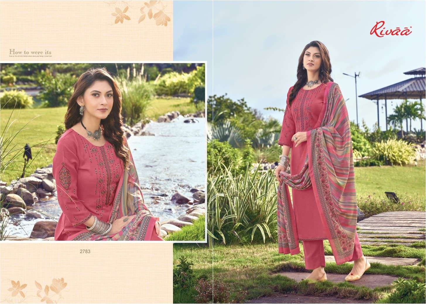 MISHIKA BY RIVAA 2779 TO 2785 SERIES BEAUTIFUL SUMMER COLLECTION PAKISATNI SUITS STYLISH FANCY COLORFUL CASUAL WEAR & ETHNIC WEAR HEAVY PASHMINA EMBROIDERED DRESSES AT WHOLESALE PRICE