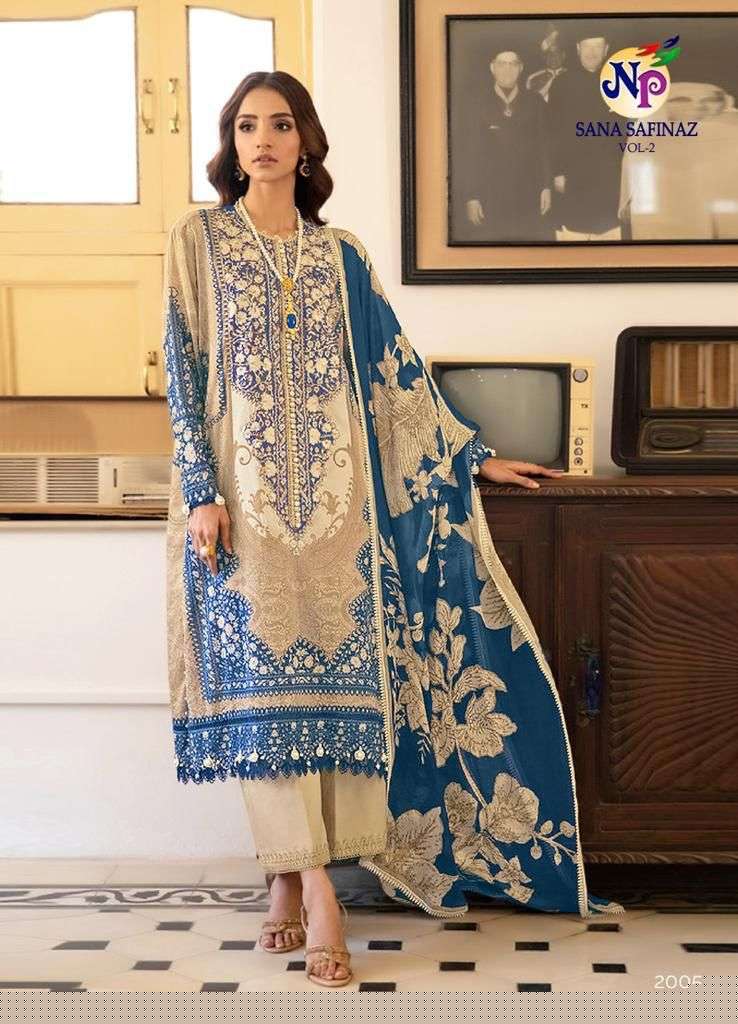Sana Safinaz Vol-2 By Nand Gopal Prints 2001 To 2008 Series Beautiful Collection Suits Stylish Fancy Colorful Casual Wear & Ethnic Wear Cotton Printed Dresses At Wholesale Price